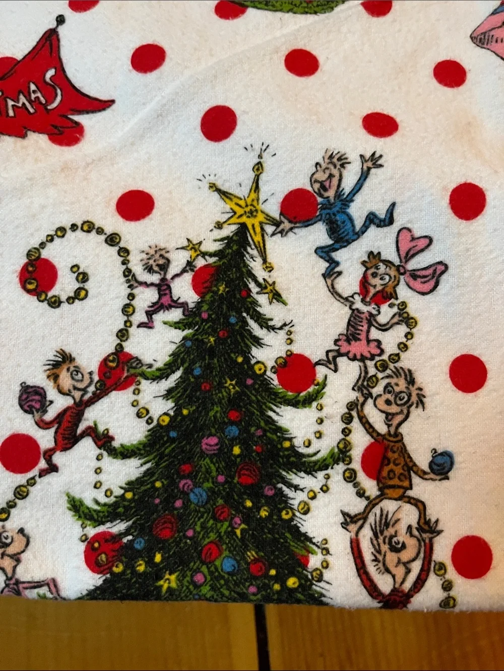PB TEEN (Pottery Barn) *Twin* Flannel Duvet Cover Dr. Seuss Grinch Christmas Ed.